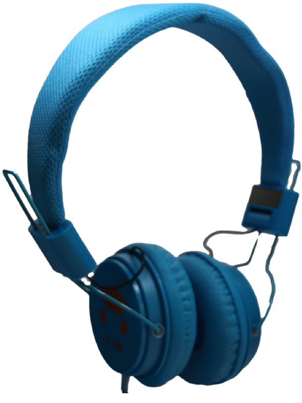 DKT Eduline BL Hoofdtelefoon blauw opvouwbaar met zachte oorschelpen DKT-KT898BL -1