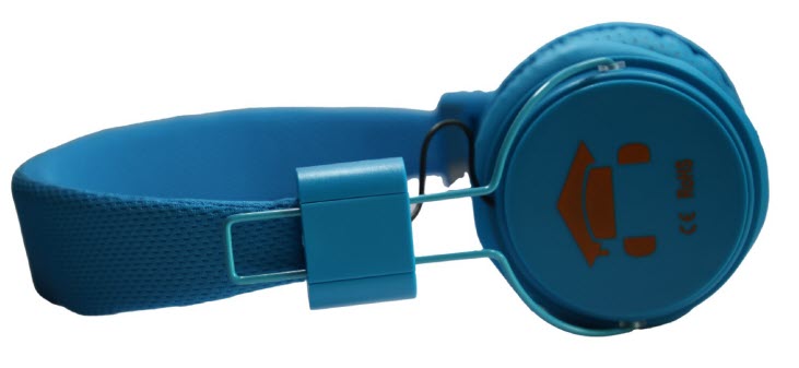 DKT Eduline BL Hoofdtelefoon blauw opvouwbaar met zachte oorschelpen DKT-KT898BL -4