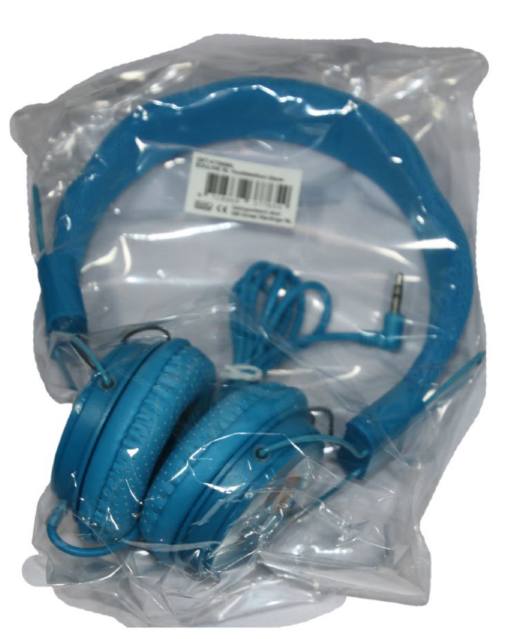 DKT Eduline BL Hoofdtelefoon blauw opvouwbaar met zachte oorschelpen DKT-KT898BL -8